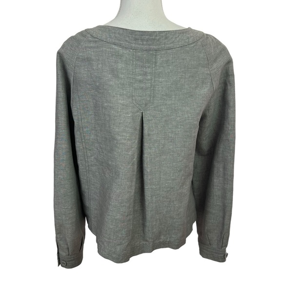 Jessica Women’s Lightweight Linen/Cotton Blazer/Jacket Sz 10 Gray Fabric Buttons - Picture 5 of 10